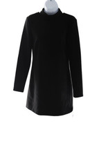 Future Collection Women&#39;s Long Sleeve Mock Neck Open Back A-Line Mini Dress - £18.14 GBP