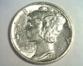 1940-D MERCURY DIME ABOUT UNCIRCULATED+ AU+ ORIGINAL BOBS COINS FAST 99c... - $8.00