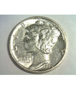 1940-D MERCURY DIME ABOUT UNCIRCULATED+ AU+ ORIGINAL BOBS COINS FAST 99c... - £6.24 GBP