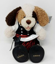 Build A Bear Shaggy Pup Pirate Plush Stuffie Toy Dog Puppy w Tags + Sword BAB  - £8.66 GBP