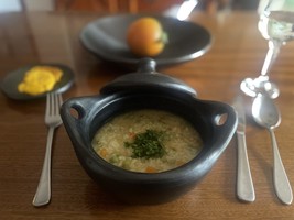 SET 6 PCS Soup Bowl with Lid Traditional Colombian Dinner Mug Diameter 6... - $2,630.47 MXN