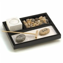 Tabletop Zen Garden Box Kit Candleholder - $14.26