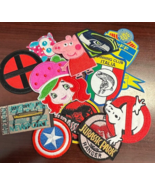 WHOLESALE LOT MIX OF 12 RANDOM HIGH QUALITY IRON ON PATCHES FASHION EMBR... - £8.18 GBP