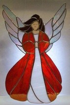 Angel in Red Stained Glass Panel - £97.73 GBP