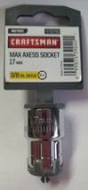 CRAFTSMAN Max Axess 3/8&quot; Drive 17 mm 6 Pt Go-Thru Pass-Through Socket 29... - £11.33 GBP