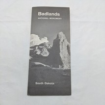1962 Badlands National Monument South Dakota Travel Brochure - $10.69