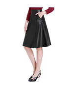 New Women Skirt Handmade Genuine Lambskin Leather Soft Fashion Party Clu... - $120.00+