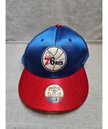 Philadelphia 76ers Hardwood Classics Fitted Hat Men&#39;s 7 1/8 Blue/Red - $20.88 CAD