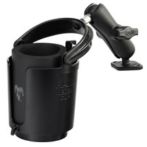 RAM Mount Self-Leveling Cup Holder with Diamond Plate RAM-B-102-132U - £56.80 GBP