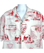 Kahala Yacht Race Vtg Safari 4-Pocket Hawaiian Shirt size XL Mens USA Ep... - $144.96