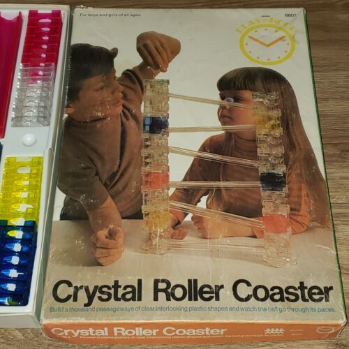 VTG 1970 Crystal Roller Coaster Pressman Toy Corporation Building Toy Rare - £31.15 GBP