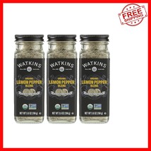 Eco-Friendly Gourmet Organic Lemon Pepper Spice - Pack of 3 Jars 3.6 Oz - $891.99 MXN