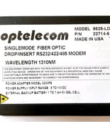 Optelecom Single Mode Fiber Optic RS232/422/485 Modem Model 9525-LD-ST E90 - $29.99