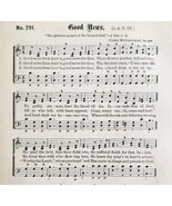 1883 Gospel Hymn Good News Sheet Music Victorian Religious Church ADBN1iii - $28.01 CAD