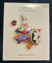 Hallmark Keepsake Ornament 2008 Santa&#39;s Sweet Ride 2nd in Series-Airplane NOS - £10.56 GBP