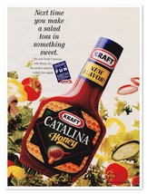 Print Ad Kraft Catalina Honey Salad Dressing Vintage 1995 Magazine Adver... - $10.64 CAD