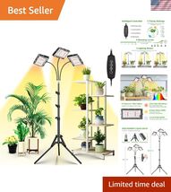 Grow Light with Stand, Tri-Head LED Plant Light for Indoor Plants, Full ... - $81.95