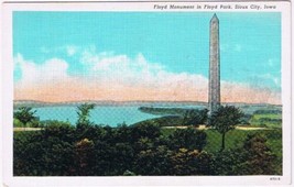 Postcard Floyd Monument In Floyd Park Sioux City Iowa - £2.94 GBP