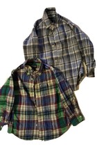 2 boys Ralph Lauren plaid button down shirts size 3T - £19.87 GBP