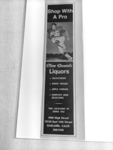 1971 Ad Clem Daniels Liquors, Oakland, Calif. Oakland Raiders Halfback - $167.57 MXN
