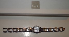MISAKI Ladies quartz Watch stainless steel with Pearls new - £109.37 GBP