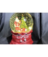 Vintage Sankyo Snow Globe Santa Christmas Tree Music Box Plays Jingle Bells - €41,25 EUR