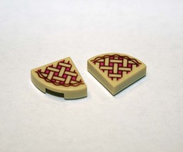 Gift Minifigure Piece of Cherry pie set of 2 brick pieces Fast Ship - $2.48