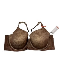 Ambrielle Bra 48DD Lightly Lined Full Coverage Underwire Nutmeg Spice Lace - $17.05