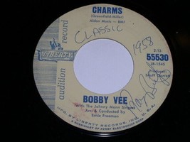 Bobby Vee Charms Bobby Tomorrow 45 RPM Vintage Liberty Label Promotional - £9.43 GBP