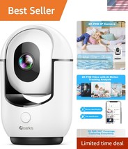 Indoor WiFi Camera with AI Motion Alerts &amp; Color Night Vision - Perfect ... - $466.86 MXN