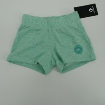 Converse Little Girl&#39;s Overdyed Green Shorts 4 Logo - $13.86