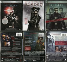 Blade Trilogy (I Ii &amp; Iii) Dvd Wesley Snipes N&#39;bushe Wright New Line Video New - £12.02 GBP
