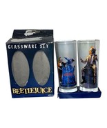 NECA BEETLEJUICE Glassware Set 2001 Shot glasses Halloween Spooky Movie ... - $18.70