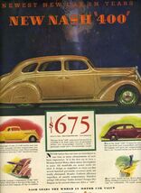 1935 New NASH 400 Full Color Magazine Advertisement - $11.88