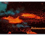 Halemaumau Eruptions Vulcani National Park Hawaii Hi Unp Cromo Cartolina S7 - £2.38 GBP