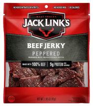 Jack Link&#39;s 10000007614 100% Premium Peppered Beef Jerky, 2.85 oz.. - $19.96