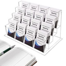 Clear Vertical Business Card Holder for Desk, Office Acrylic Business Ca... - £28.98 GBP