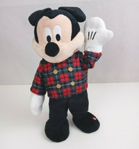 Disney Mickey Mouse 12&quot; Plush Dances &amp; Sings &quot;We Wish You A Merry Christmas&quot; - £19.09 GBP