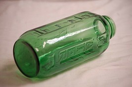Old Vintage Emerald Green Refrigerator Bottle Glass 40 oz Juice Water Ja... - $24.74