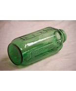 Old Vintage Emerald Green Refrigerator Bottle Glass 40 oz Juice Water Ja... - £19.45 GBP
