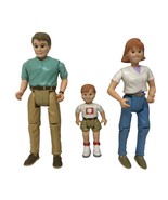 VTG Fisher-Price Loving Family Dollhouse Mom Son Dad Action Dolls - £77.39 GBP