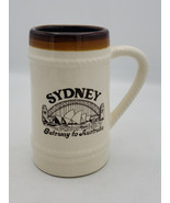 Vintage Stoneware Tall Brown/Beige AUSTRALIA SYDNEY Mug - 5&quot; Tall  Nauti... - €13,68 EUR