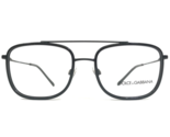 Dolce &amp; Gabbana Eyeglasses Frames DG 1288 1106 Black Square Aviators 53-... - $69.93