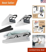 Set of 2 Self-Adhesive Under Desk Cable Management Trays - Modern White ... - $896.73 MXN