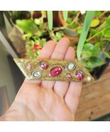 Vintage Sparkle Gemstone Handmade Lapel Brooch - $29.99