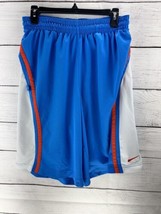 Nike Dri-Fit Basketball Cross Fit Retro Shorts LargeMalibu Blue Orange W... - $9.49