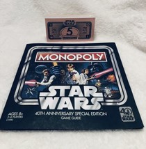 Star Wars 40th Anniversary Special Edition Monopoly Replacement Money Pack-NEW - $13.26
