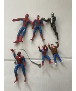 Spiderman Action Figures Lot (6) Vtg Marvel Comics 1990s Rare  - £28.78 GBP