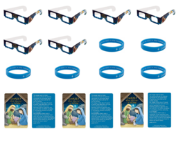 6 pk of Children&#39;s Christmas Nativity Bracelet Prayer &amp; Glasses Stocking Stuffer - £11.98 GBP