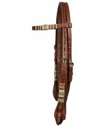 Western Saddle Horse Bridle Headstall + Reins w/ Quick Change Ends Med o... - £38.42 GBP